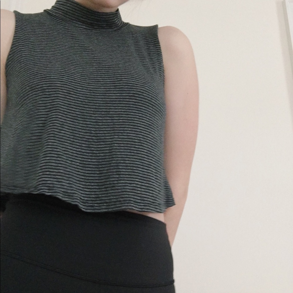 cropped stripe tank